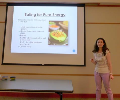 Eating For Pure Energy Workshop.
 Photo by Maike's Marvels.