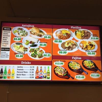 Our menu