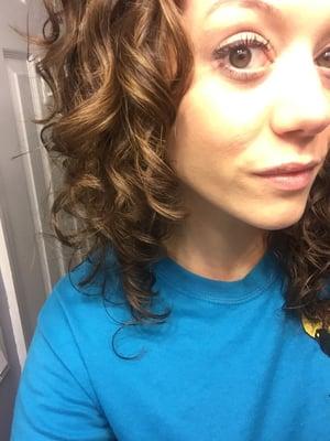 My curls after a much needed trim last week.