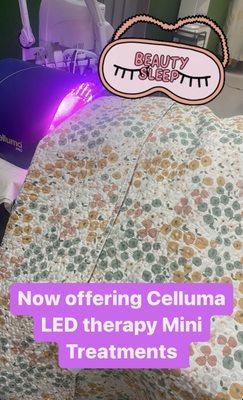 Celluma LED Treatments are perfect for nap time and beauty