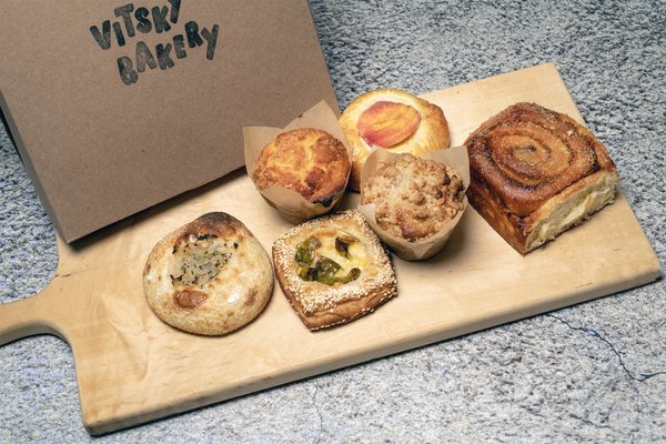 A variety of baked goods from Vitsky Bakery.