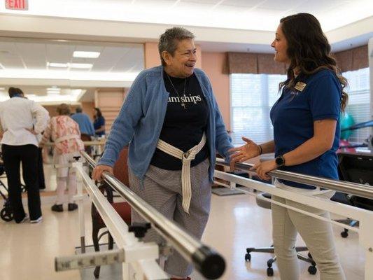 Resident Receiving Physical Therapy at Kingston Rehabilitation of Perrysburg