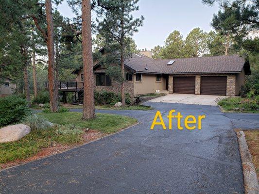 "New" stucco and rock, thx to Confident Coatings & Exteriors