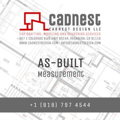 asbuilt survey and measurements for square foot calculation