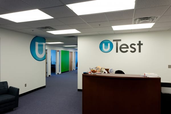 uTest's reception area.