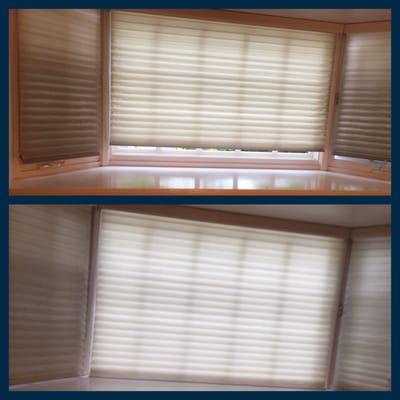 Blinds before cleaning