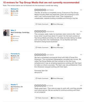 Since Yelp likes to hide all of our reviews from our profile (along with most other businesses)... here are our "hidden" reviews