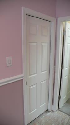 Interior and Exterior door installation and trim work done by Mingrinos Reliable Contracting Inc.