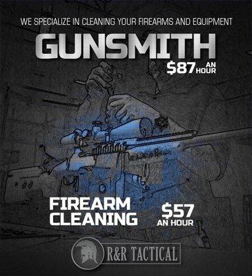 Gunsmithing and armorers on hand