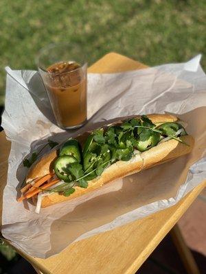 Banh mi has so much length and girth. A rarity these days. Really delicious and filling.