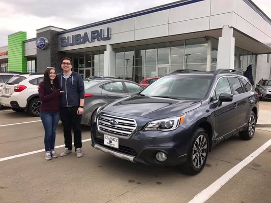 Paul captured our first photo with our brand new 2017 Outback Limited for social media. Thanks again, Paul!!