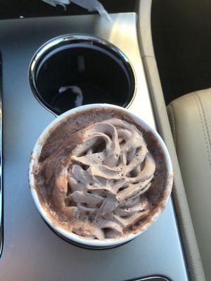 Chocolate whip cream... yes please!