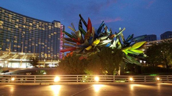 The Big Edge at City Center at sundown.