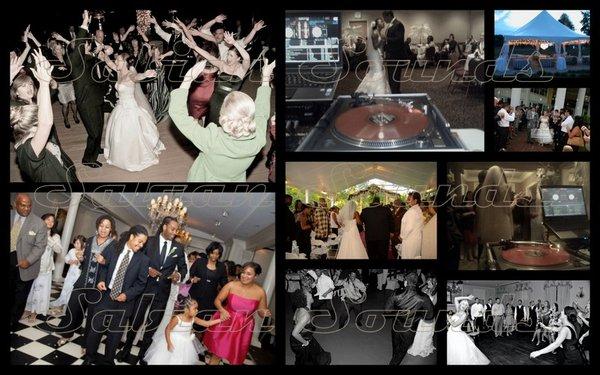 Wedding Collage - Actual Pictures from Sabian Sounds Wedding DJ Events!