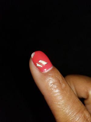 The no-chip manicure, chipped less than 24 hours afterwards