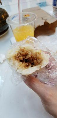 2018 Chinese New Year Snack: Sticky Glutinous Rice w/Pickled Cucumbers aka "Soy," $4. Winner, winner!!! Tasted really good & quite filling!