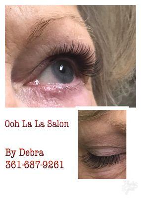 Natural set of individual eyelash extensions $45.