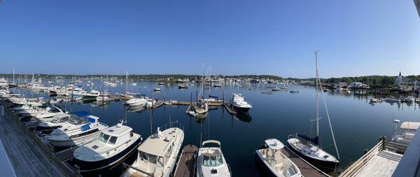 Panoramic view from the balcony.