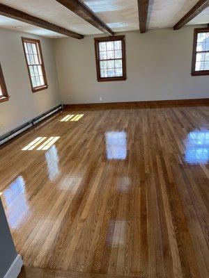 Hardwood refinishing