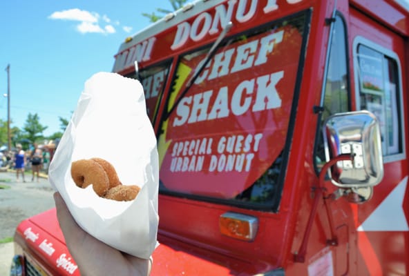 Half order of mini-donuts ($3) from Chef Shack