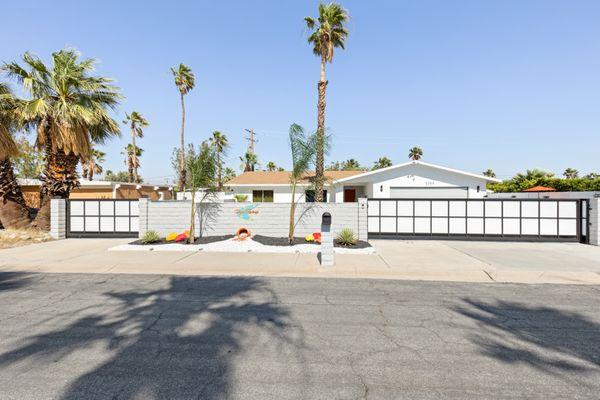 Dual modern gated entrance for the ultimate privacy.