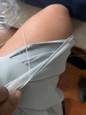 Bad sewing, disappointing