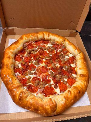 Three Topping Stuffed Crust