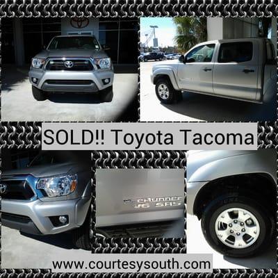 Sold! Toyota Tacoma Prerunner V6 See more great deals at www.courtesysouth.com #toyota #toyotatacoma #toyotausa #toyotatrucks