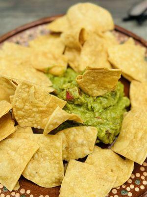 Chips and guacamole.