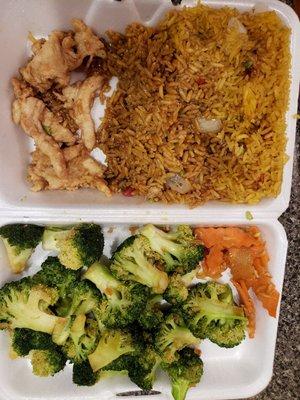 I though I ordered chicken and broccoli. This looks like hella rice and broccoli with some chicken.