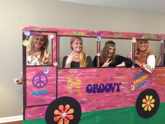 Party bus we created for a recent 50th, hippy themed BD party.