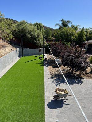 Turf & pavers