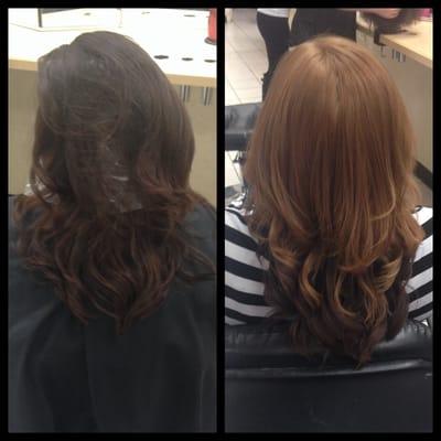 Reverse ombré done by Senior stylist Megan Hall