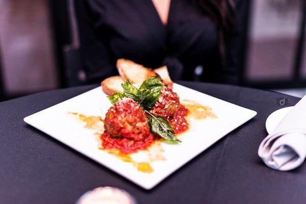 Our famous Sunday Meatballs to be shared as an appetizer.