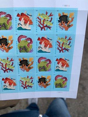 Postcard stamps!