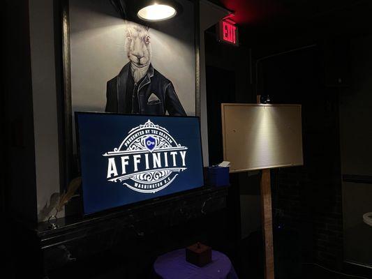 Affinity backdrop.