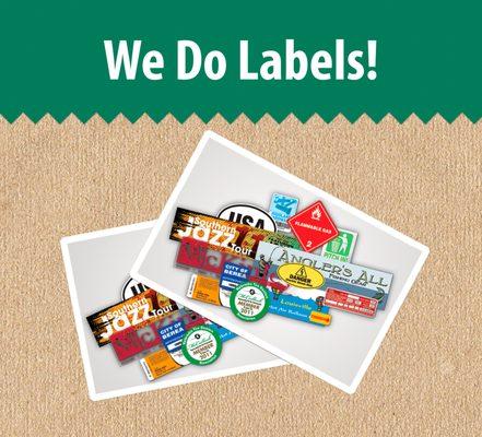 Need Labels? We got you covered!