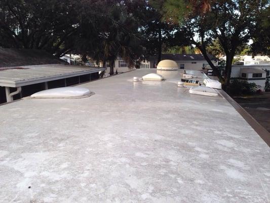 My roof before cleaning & sealing