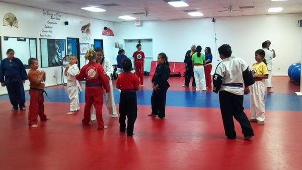 Typical Class with Plenty of One on One Instruction