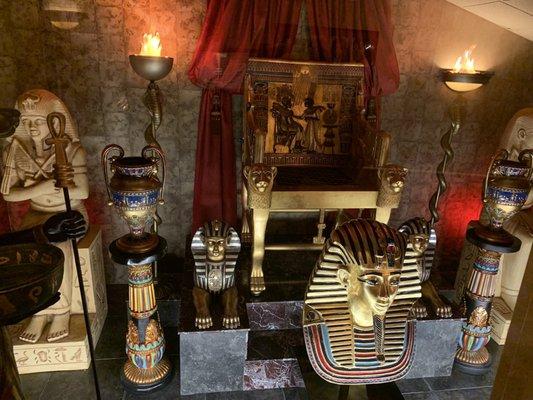 Egyptian Themed display cases