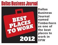 Timberhorn named Best Place to Work by Dallas Business Journal