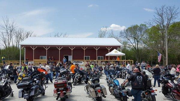 Bike Blessing in the New Shop. May 2019