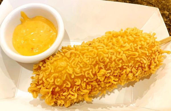 Combination Crispy Ramen corn dog