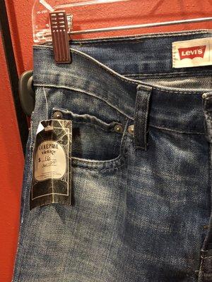 Levis slim vintage from probably 80's or 90's size 27/4 is more like a size 00. Yikes! :(