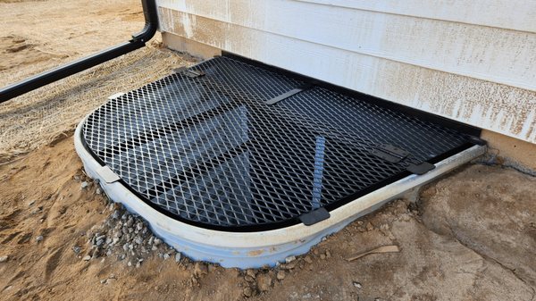 Metal Grate Window Well covers | Emergency Escape Hatch.