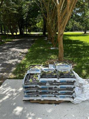 Mulching preparation