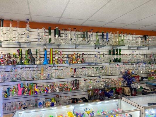 Huge collection of bongs