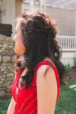 Leroy did this hair style for prom on May 14th, 2016. Awesome!