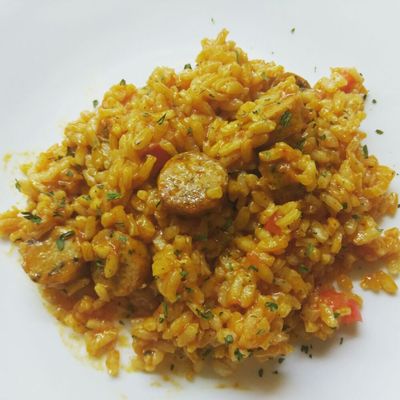 Chorizo paella