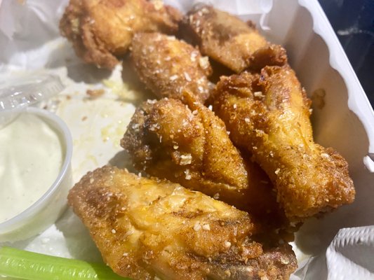 Garlic Parmesan wings